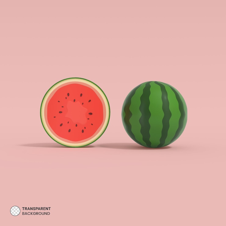 PSD Gratis watermelon icon isolated 3d render illustration