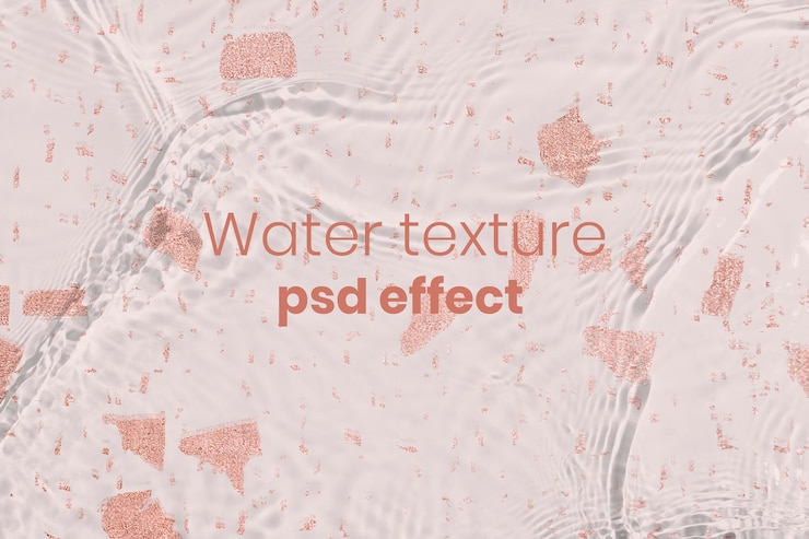 Gratis PSD watertextuur psd-effect, eenvoudige overlay-add-on