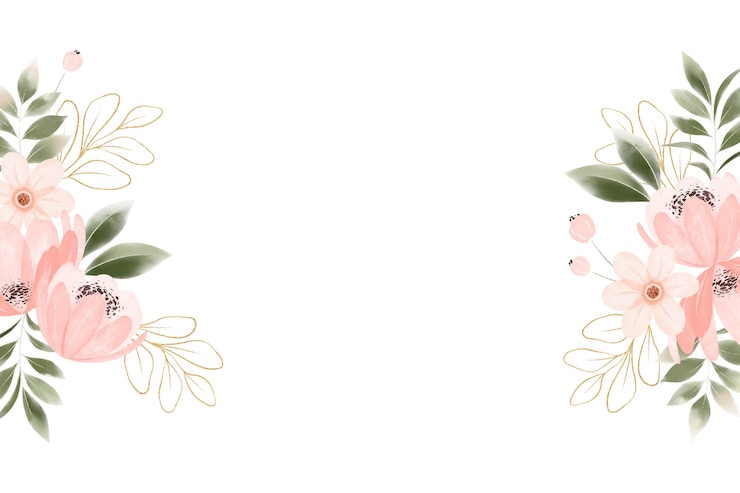 Gratis PSD waterverf bruiloftsrandontwerp