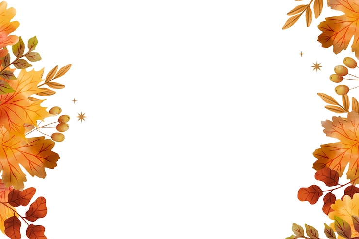 Gratis PSD waterverf vallen bladeren grens