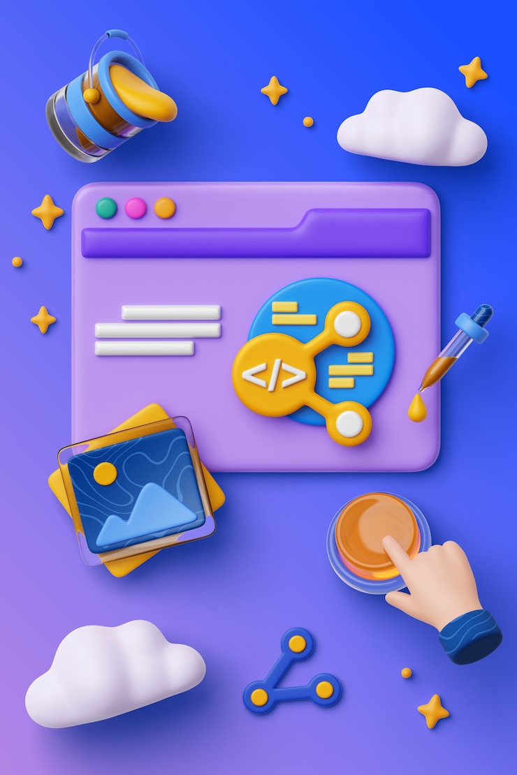 PSD gratuito web design con sfondo di vendita a mano