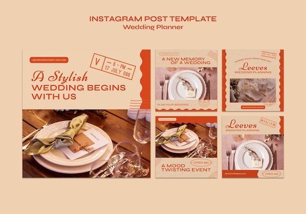 Wedding planner instagram posts