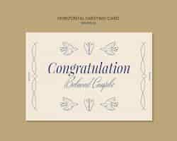 PSD gratuito wedding template design