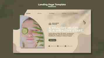 Gratis PSD wellness-bestemmingspagina-sjabloon