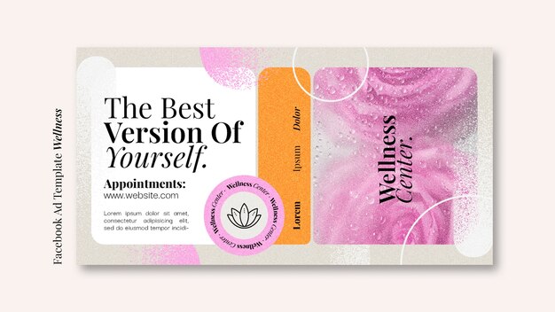 Wellnessconcept facebook-sjabloon