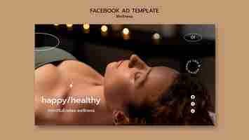 Gratis PSD wellnessconcept facebook-sjabloon