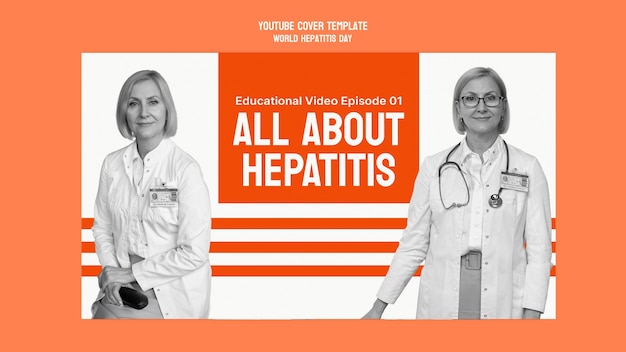 Wereld hepatitis dag sjabloonontwerp