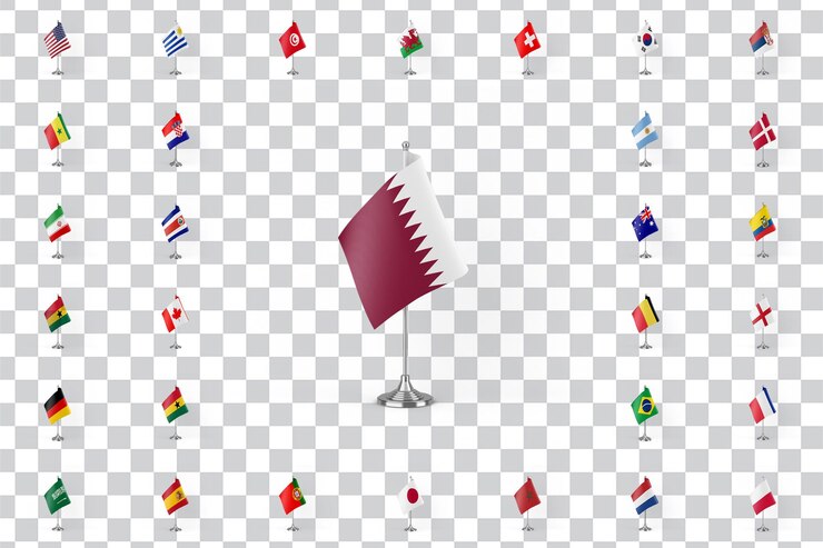 Gratis PSD wereldbeker county flags