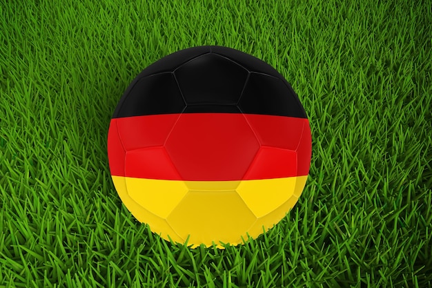 Wereldbeker voetbal met Duitse vlag