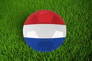 Gratis PSD wereldbeker voetbal met nederlandse vlag