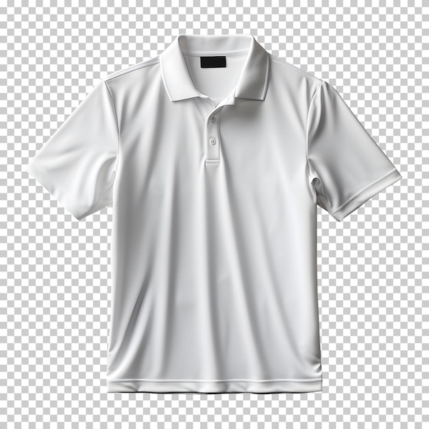 wit poloshirt geïsoleerd op de achtergrond