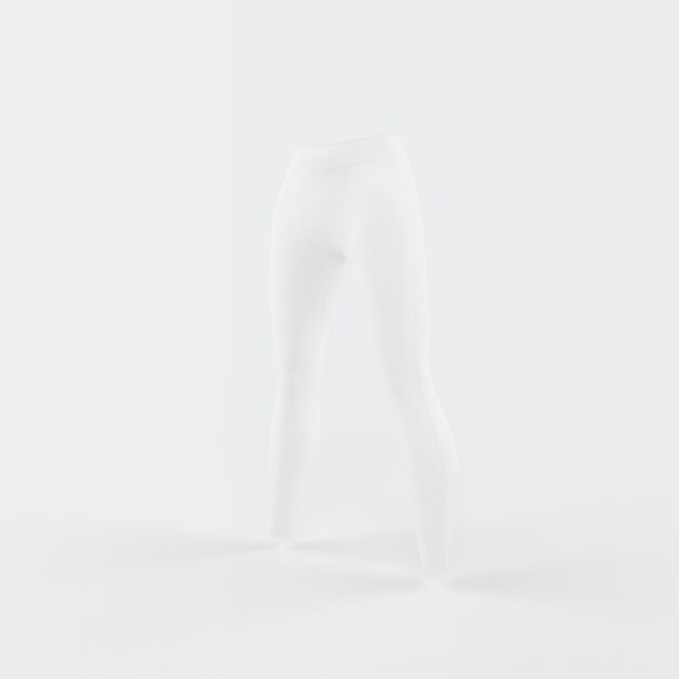 Wit silhouet van een broek