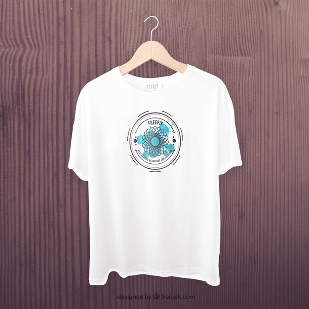 Witte t-shirt voor mockup