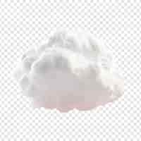 Gratis PSD wolk png geïsoleerd op transparante achtergrond