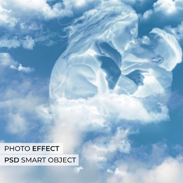 Gratis PSD wolken foto-effect