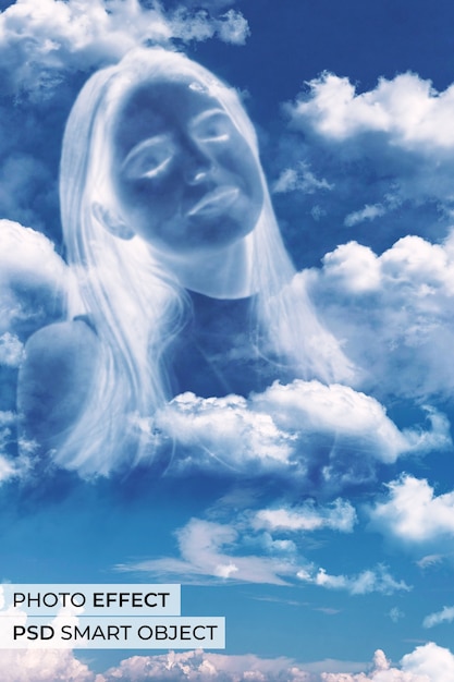 Gratis PSD wolken foto-effect