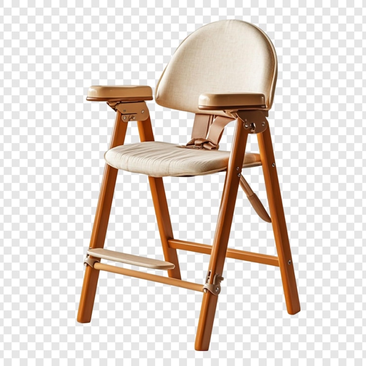 PSD Gratis wooden high chair baby seat child feeding chair