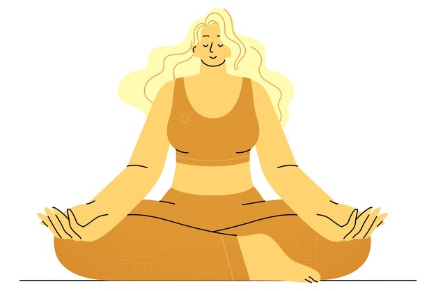 Yoga pose tekening