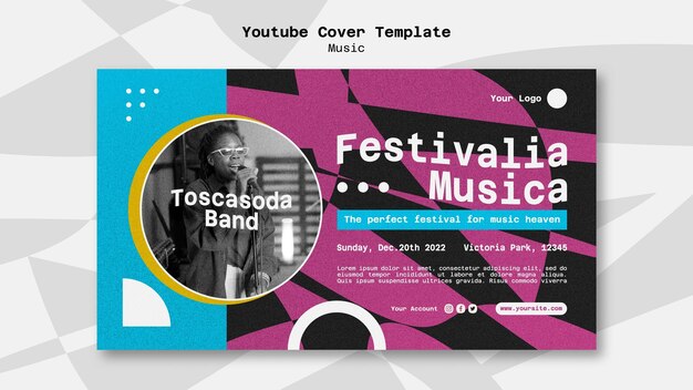 YouTube-cover voor abstracte muziekfestivals