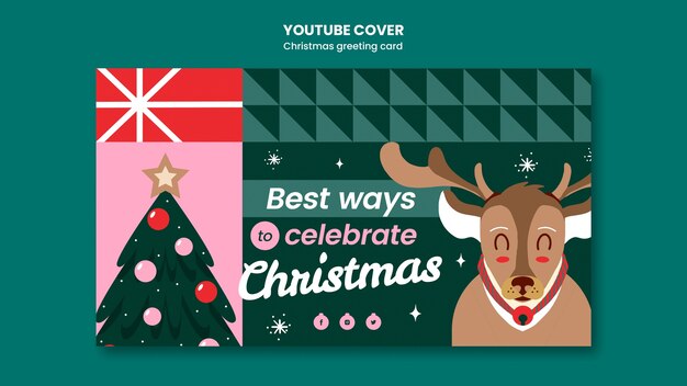 YouTube-cover voor kerstwenskaart