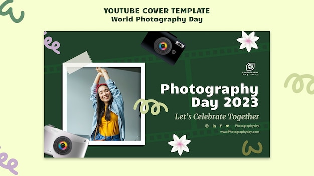 YouTube-voorbladsjabloon voor Wereldfotografiedag