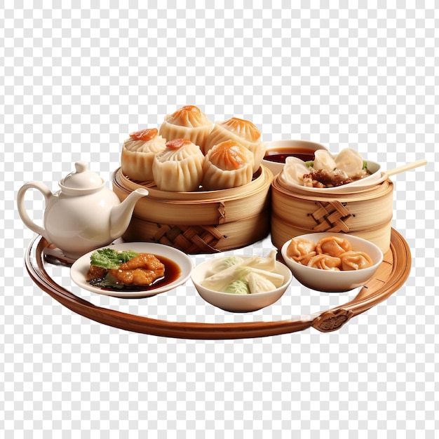 Gratis PSD yum cha geïsoleerd op transparante achtergrond