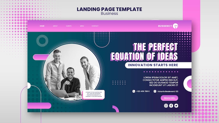 Gratis PSD zakelijke ontwerpsjabloon met verloop