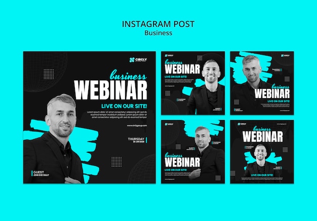 Gratis PSD zakelijke strategie instagram posts