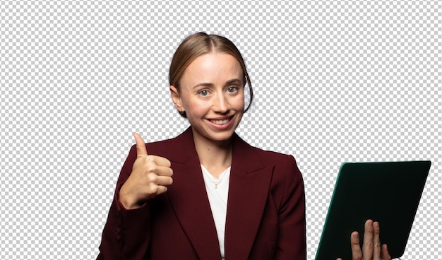 zakenvrouw met een laptop