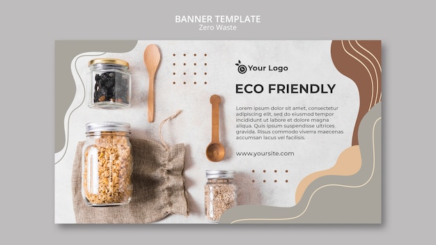 Gratis PSD zero waste banner