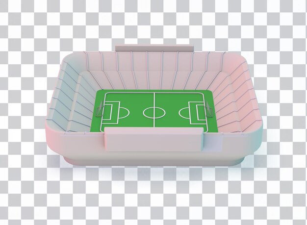 Gratis PSD zijaanzicht voetbalveld