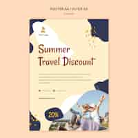 Gratis PSD zomer concept flyer sjabloon