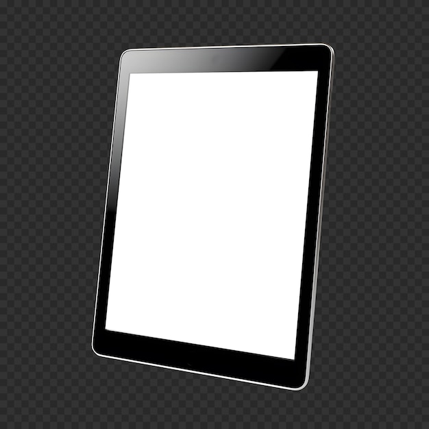 Gratis PSD zwart psd-tabletmodel geïsoleerd