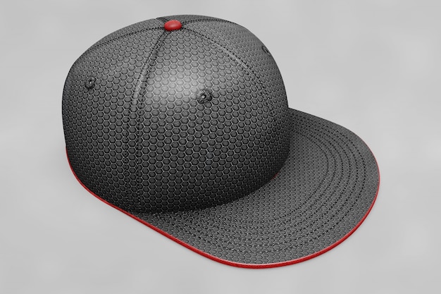 Zwarte baseballcap mockup