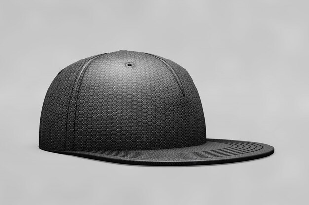 Zwarte baseballcap mockup