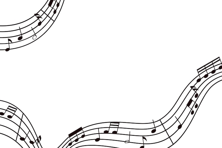 Gratis PSD zwarte muziek noot