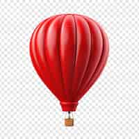 PSD gratuit 3d ballon d'air isolé sur fond transparent