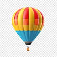 PSD gratuit 3d ballon d'air isolé sur fond transparent