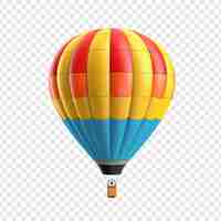 PSD gratuit 3d ballon d'air isolé sur fond transparent