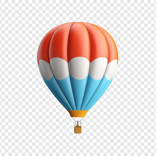 PSD gratuit 3d ballon d'air isolé sur fond transparent