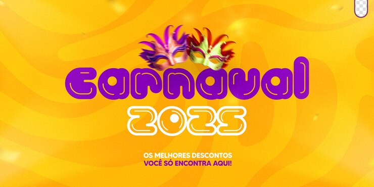 PSD gratuit 3d logo festival de carnaval au brésil célébration folia 2025