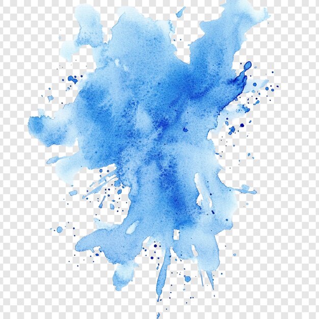 Abstrait L'aquarelle bleue est une expression artistique sereine