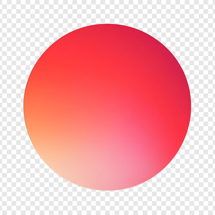 PSD gratuit abstrait cercle de gradient rouge une conception vivante et simple