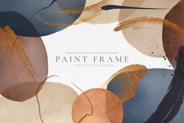 Abstrait avec des formes peintes modernes