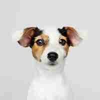 PSD gratuit adorable portrait de chiot jack russell retriever