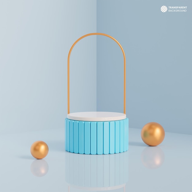 Affichage du produit fond de podium 3d