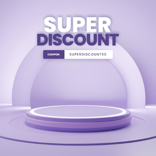 Affichage de produit de podium de fond réaliste 3D