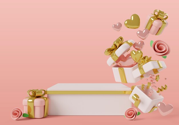 Aimez le design du podium de vente