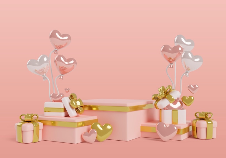 PSD gratuit aimez le design du podium de vente