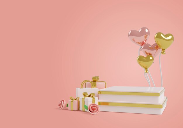 Aimez le design du podium de vente